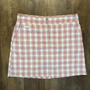 IZOD Skirt Skort Women's Size 4 Golf Tennis Pickleball Casual Pink & White